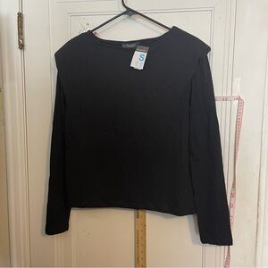 Primary Black Long Sleeve Top